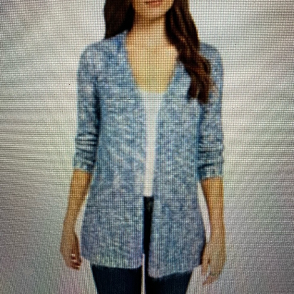 Style & Co Marled Eyelash-Knit Cardigan